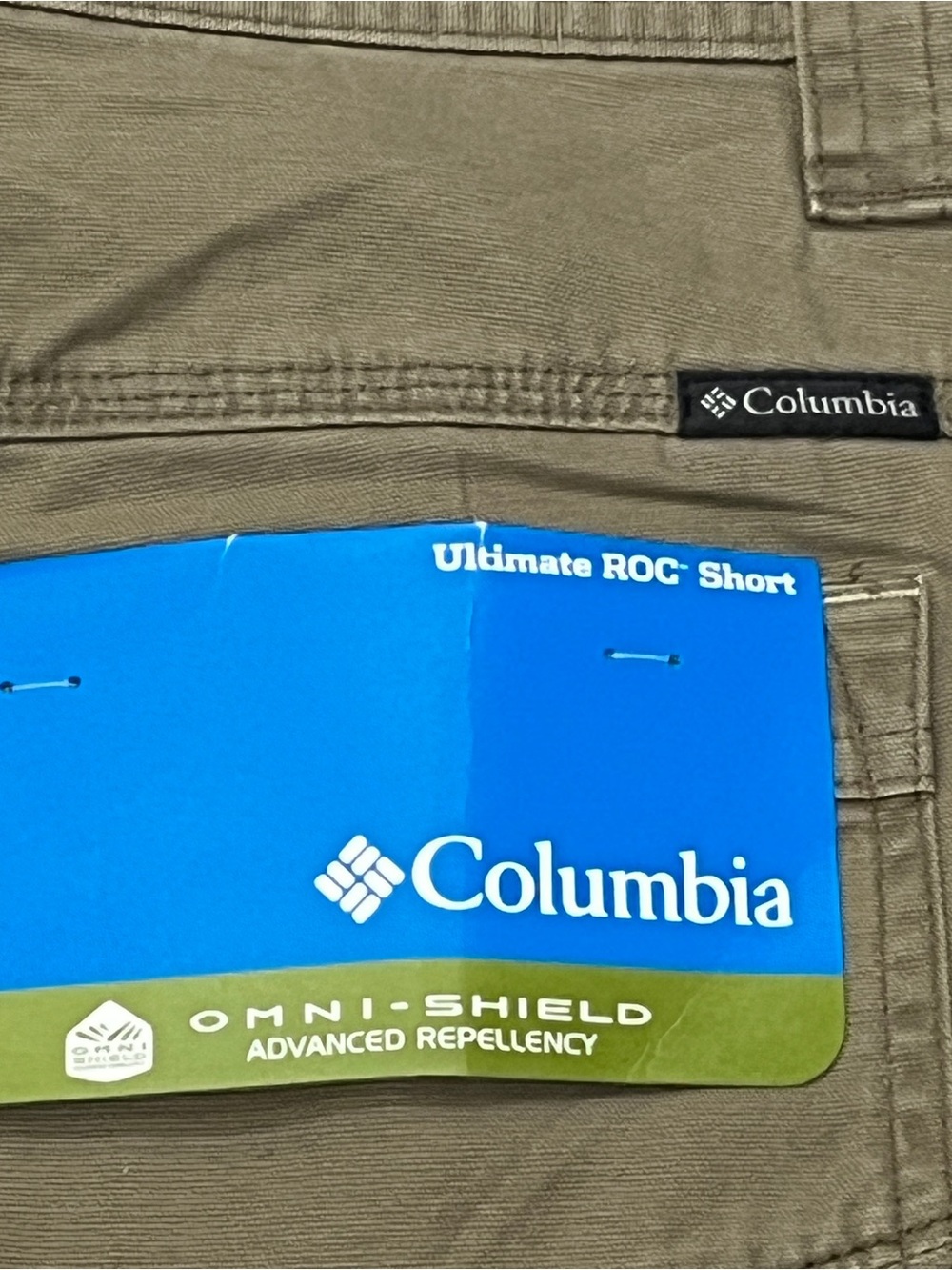 Columbia Ultimate ROC Shorts Khaki Tan Hiking Utility Men Sz 36 Omni-Shield NWT - Picture 4 of 14